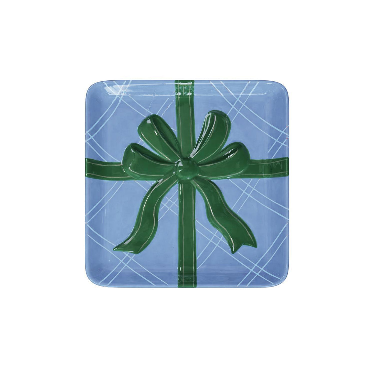 Appetizer Plate Wrapped in Cheer Blue