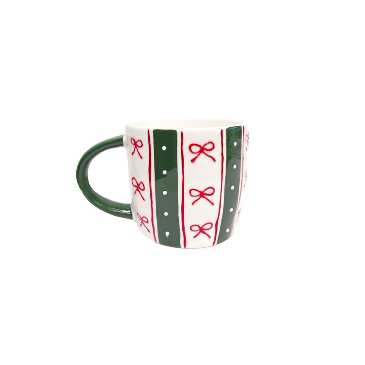 Sculpted Mug Peppermint Stripe