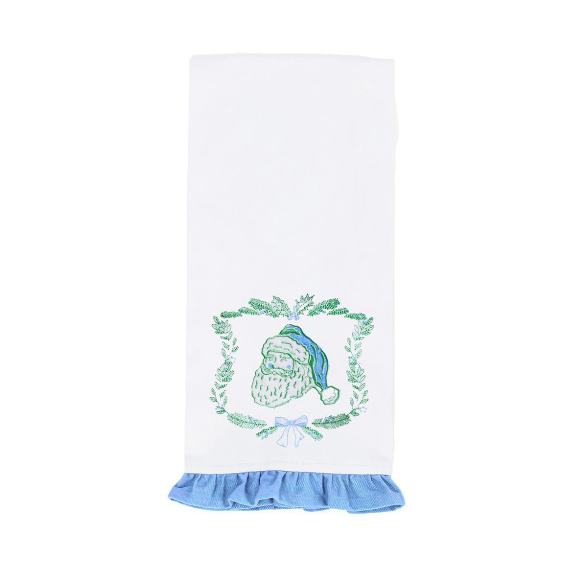 Tea Towel Yuletide Vignettes Santa