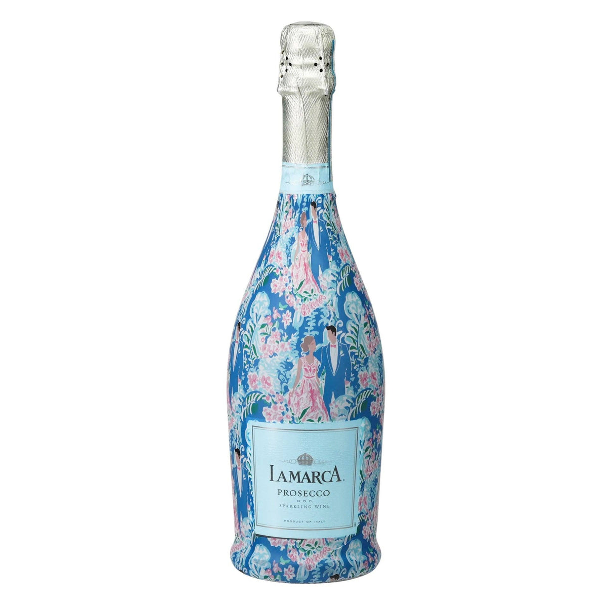 Preppy Bride & Groom Prosecco Bottle Wrap