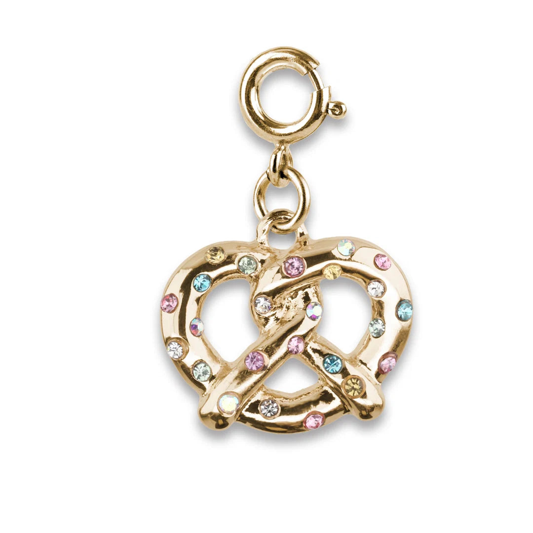 Gold Pretzel Charm