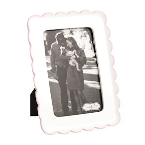 Pink Scalloped Resin Frames