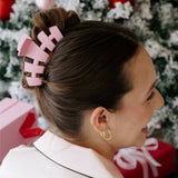 Classic Hair Clip | Large | Merry Pinkmas
