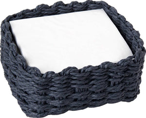 Paper Cocktail Napkin Paper Woven Caddy Paper Weave Drk Blue