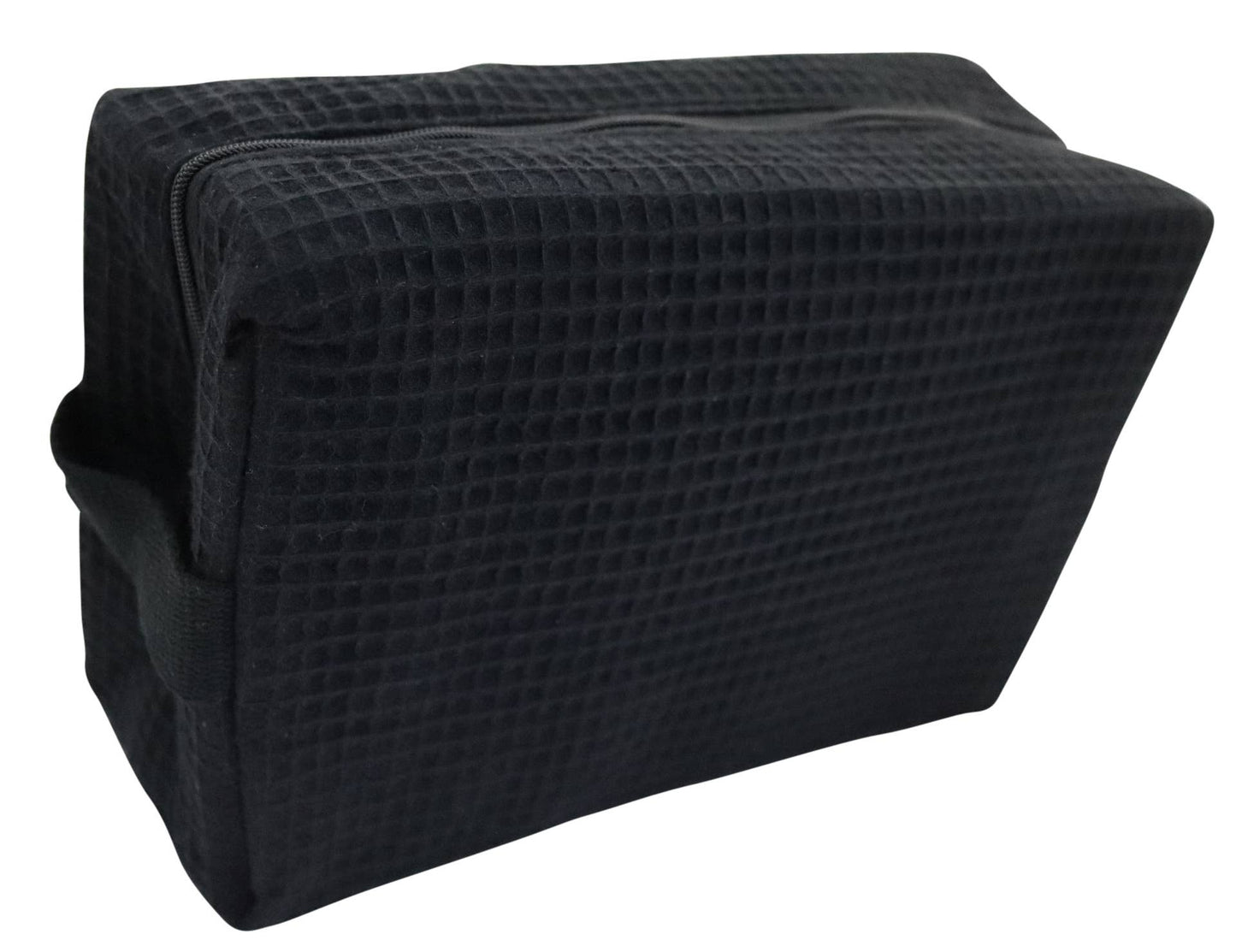 Cotton Waffle Cosmetic Bag w/ monogram - CHS