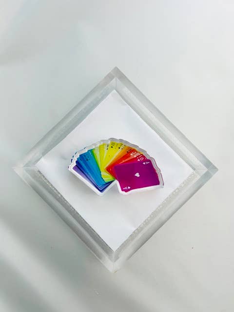 Acrylic Napkin Weight, Card Game 2