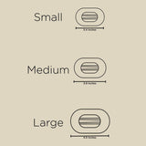 Flat Round Hair Clip | Medium | Candy Cane Crush