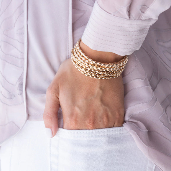 Harmony small gold bead bracelet