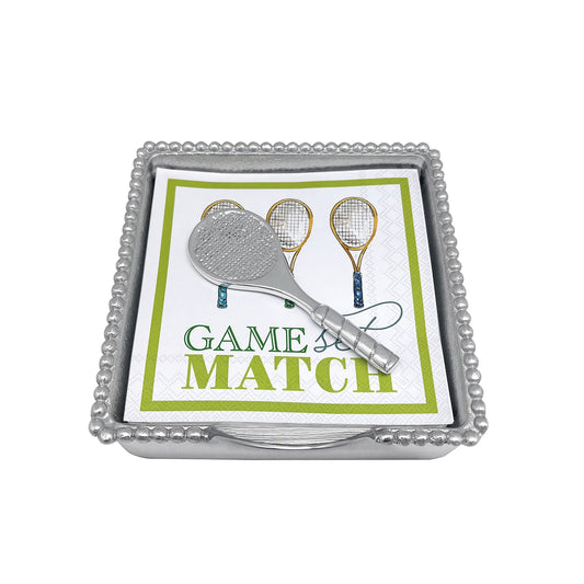 Game Set Match Beaded Napkin Box Set