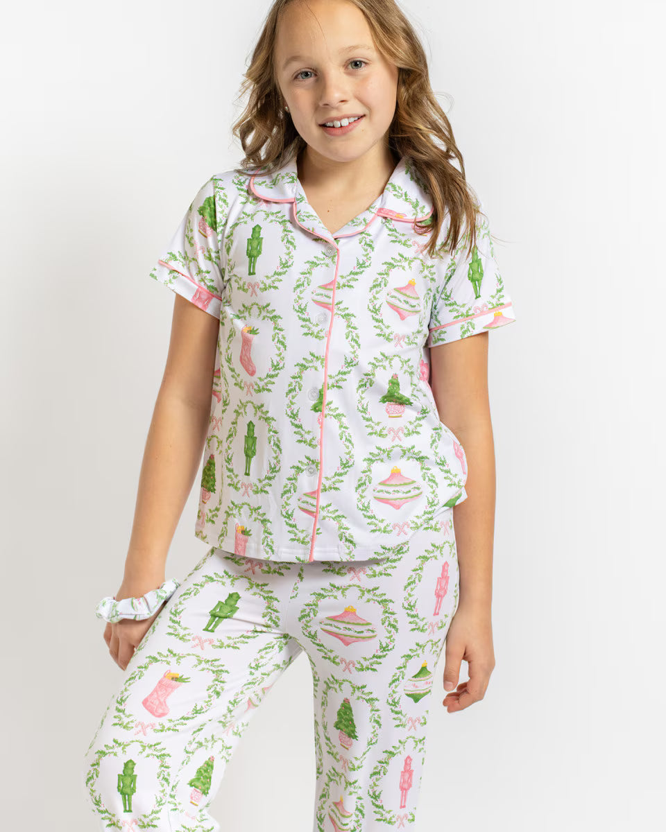 Girl's Nutcracker Trellis Sleep Pants Set