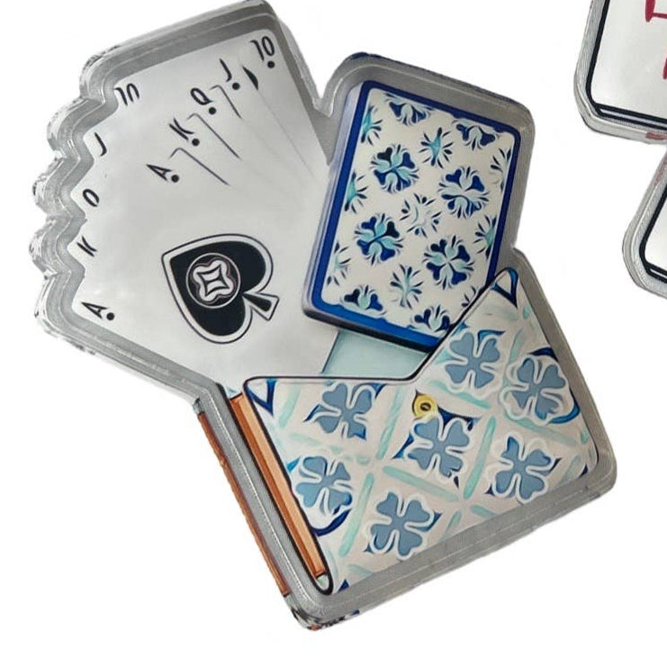 Acrylic Napkin Weight, Card Game