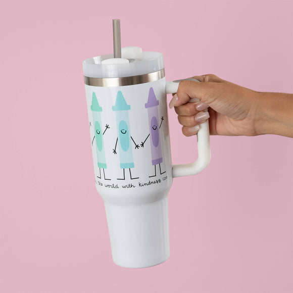 Color The World With Kindness 40oz Tumbler