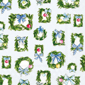 Lunch Napkins 20ct Boxwood Ornaments Christmas