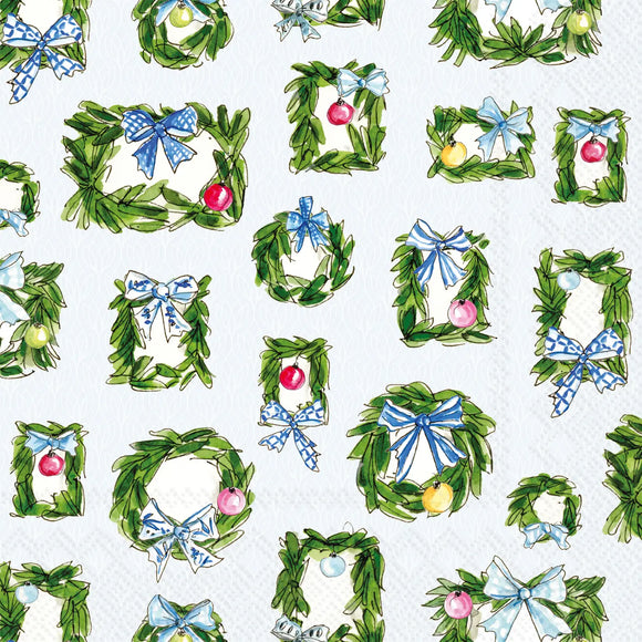 Lunch Napkins 20ct Boxwood Ornaments Christmas