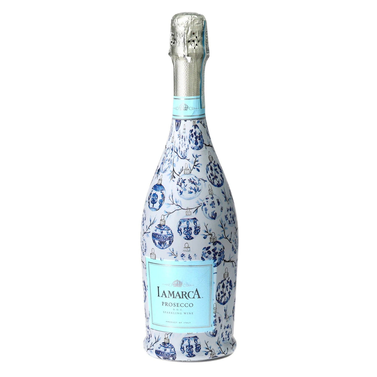 Limited Edition Blue Ornaments Prosecco Bottle Wrap