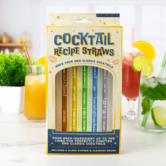 Cocktail Recipe Straws
