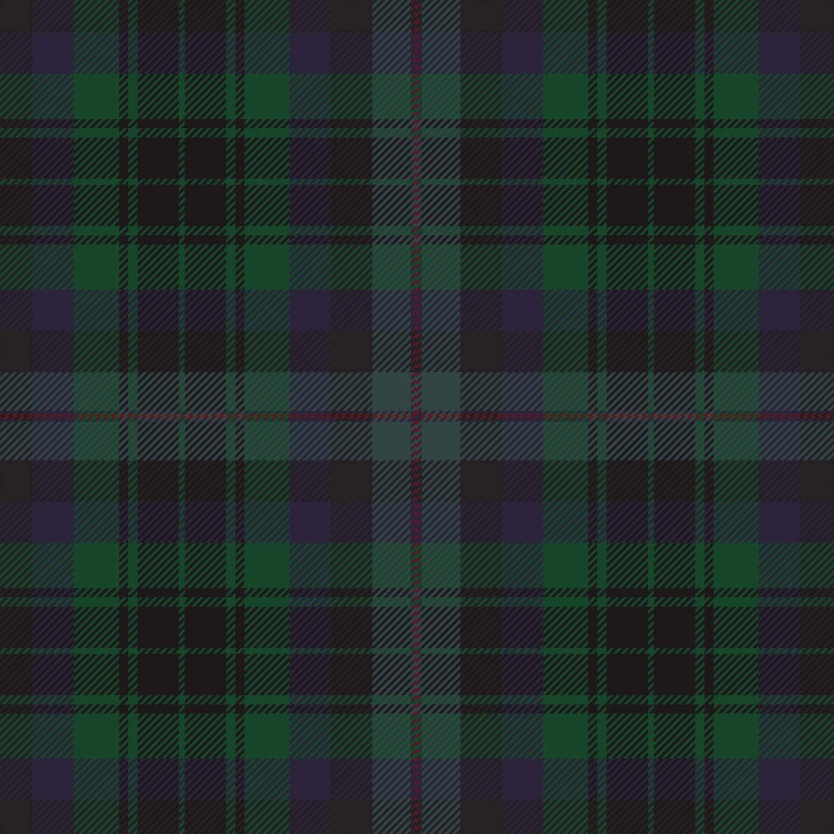 Blue & Green Christmas Tartan Prosecco Bottle Wrap
