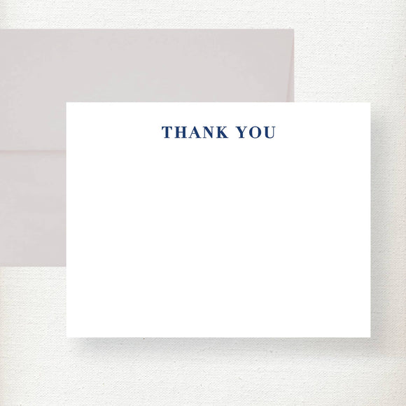 Standard Serif Thank You Note Card