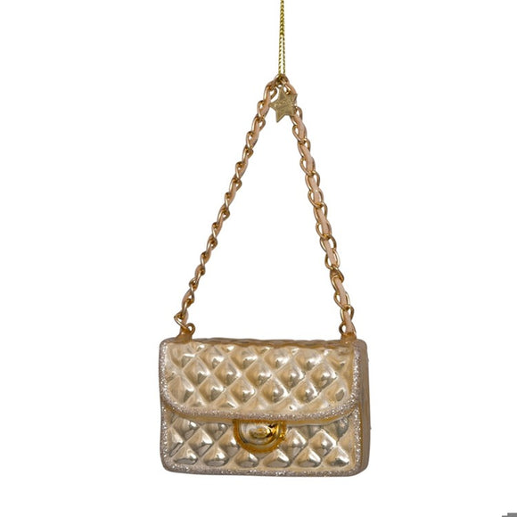 Ornament glass champagne opal fashion bag