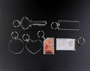 Round Key Ring w/ vinyl