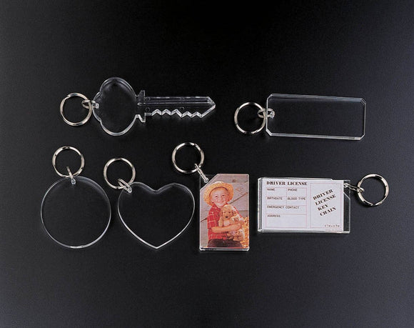 Round Key Ring w/ vinyl