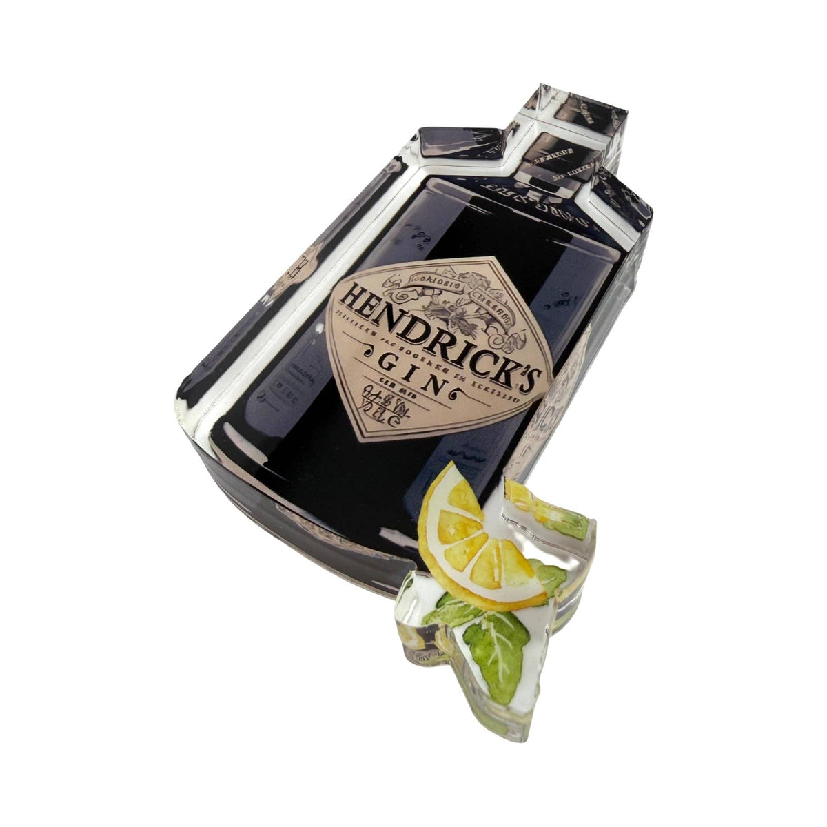 Acrylic Napkin Weight, Lemon Cocktail