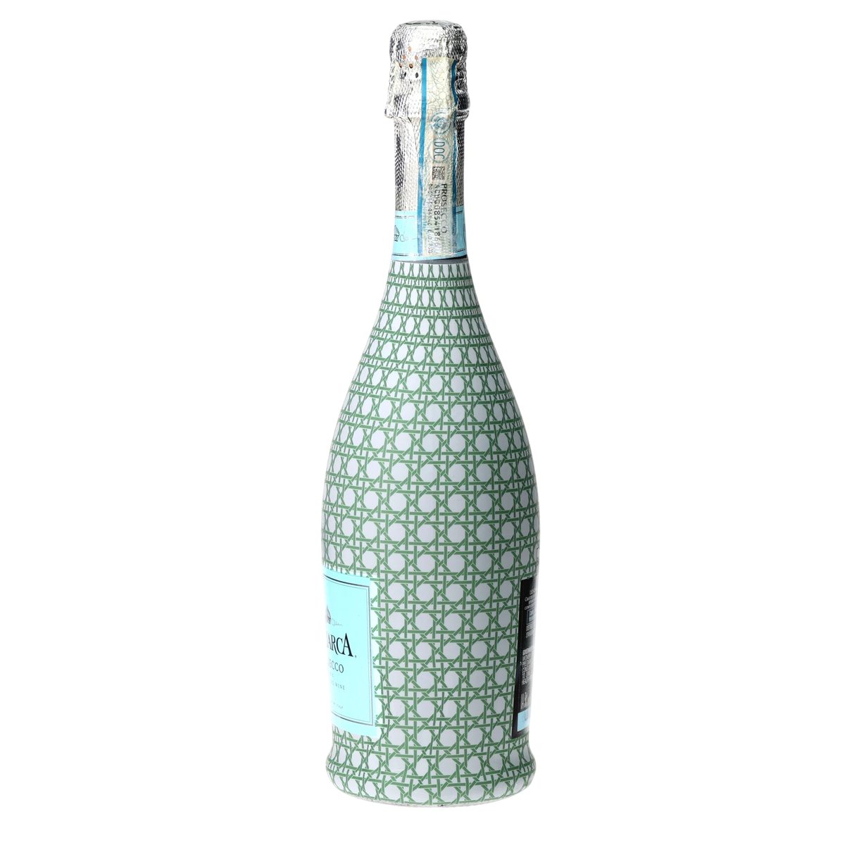 Sage & White Cane Prosecco Bottle Wrap