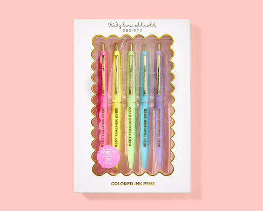 Best Teacher Ever Pen Set