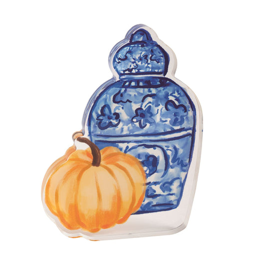Jar & Pumpkin  Topiary Acrylic Sitter