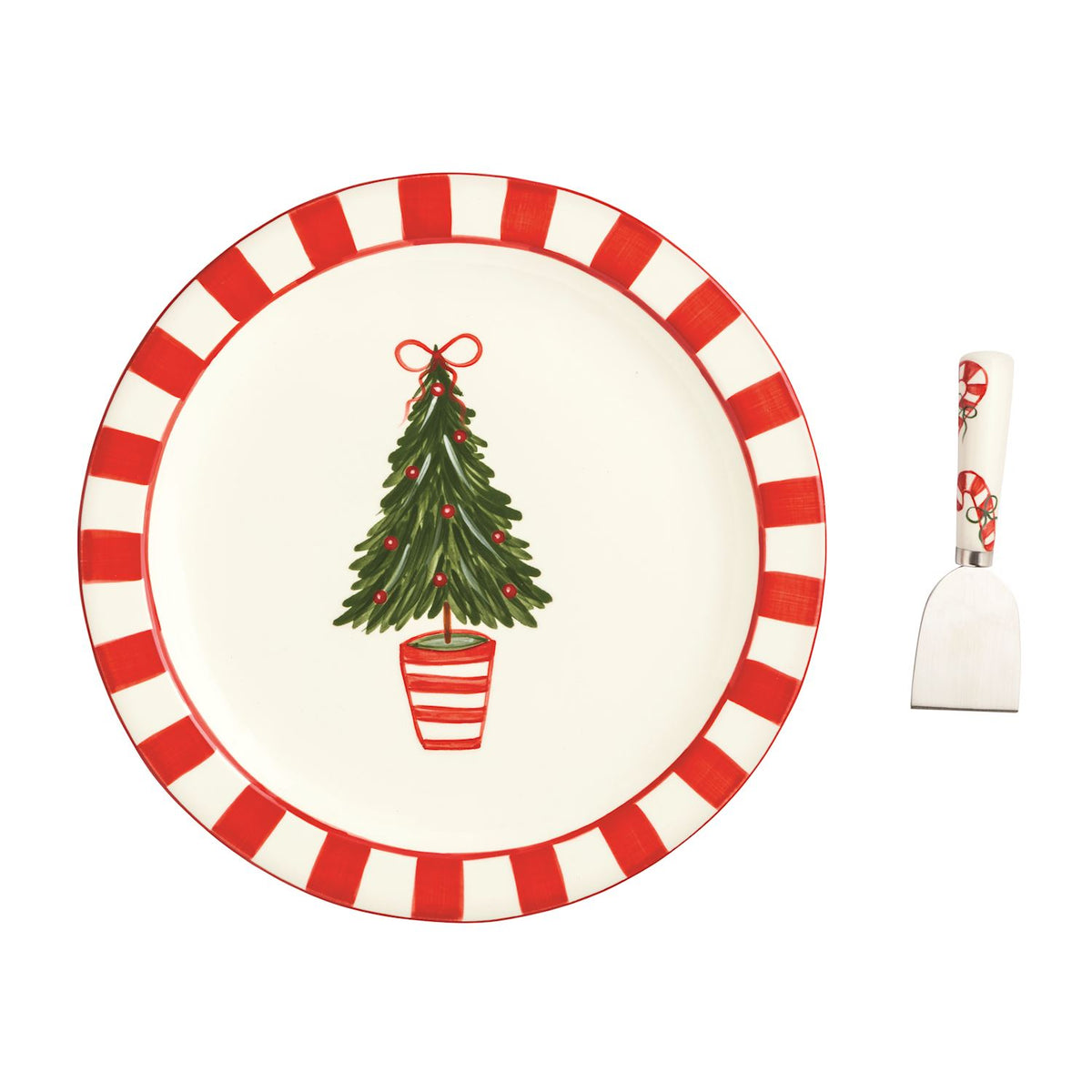 Tree Topiary Cookie Plate Set