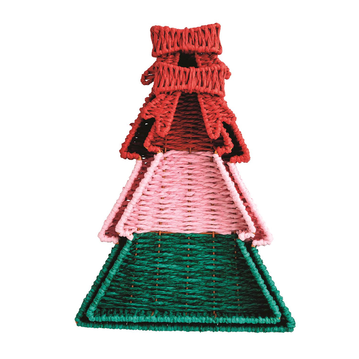 Woven Tree Tray Set