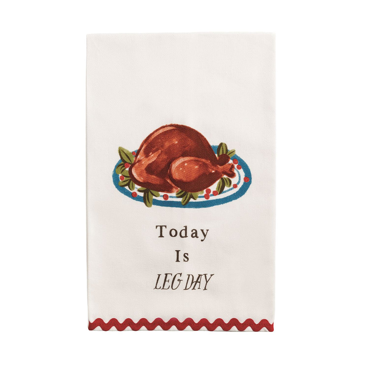Leg Day Ric-Rac Towel