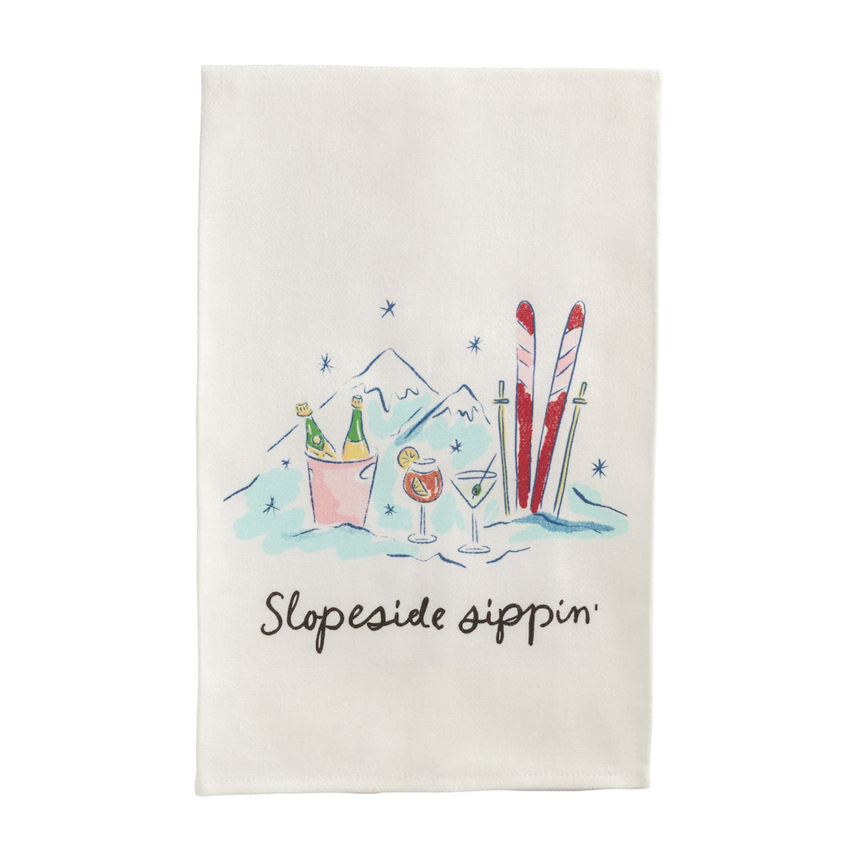 Slopeside Sippin' Cocktail Towel