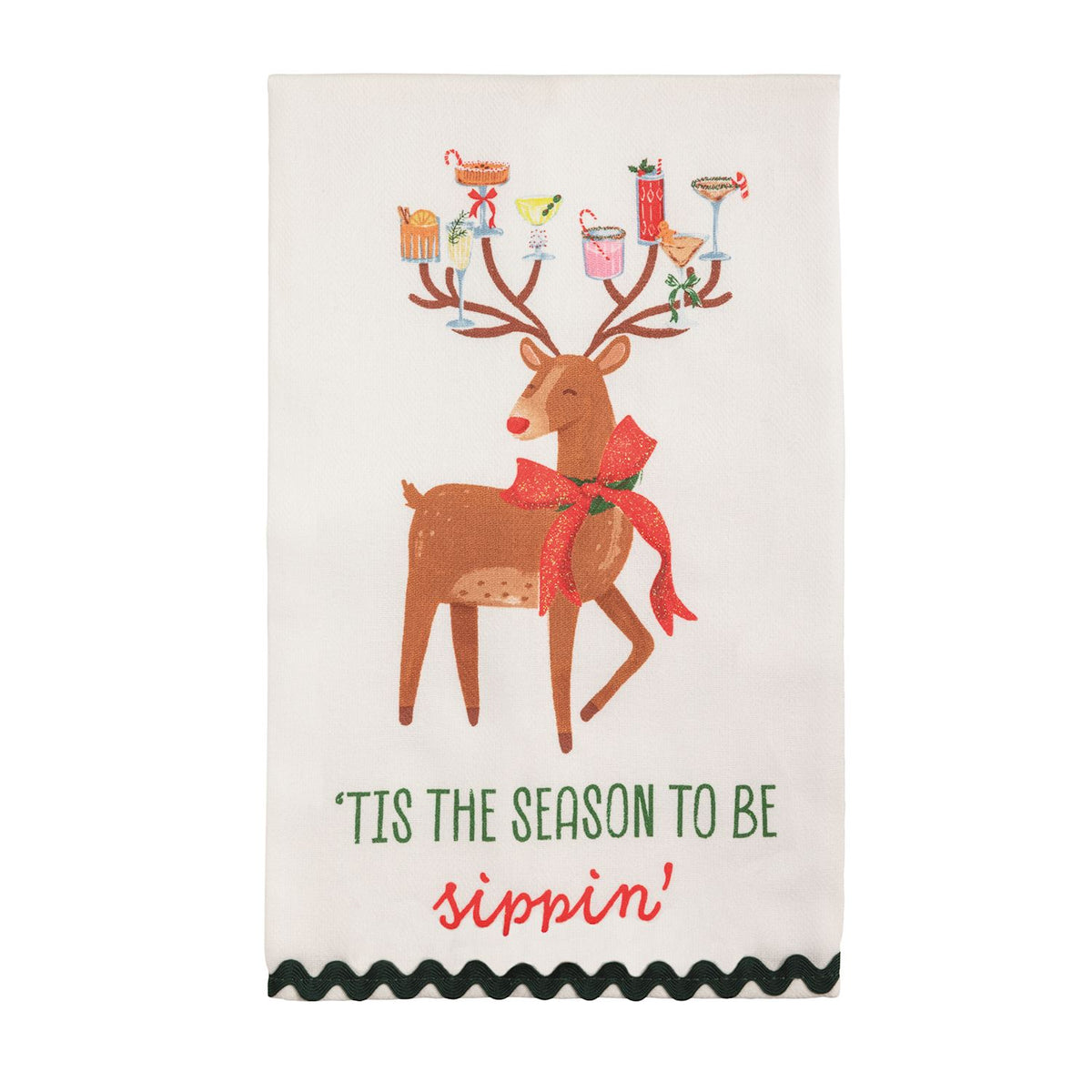 Tis The Season Glitter Towel