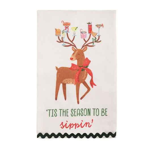 Tis The Season Glitter Towel
