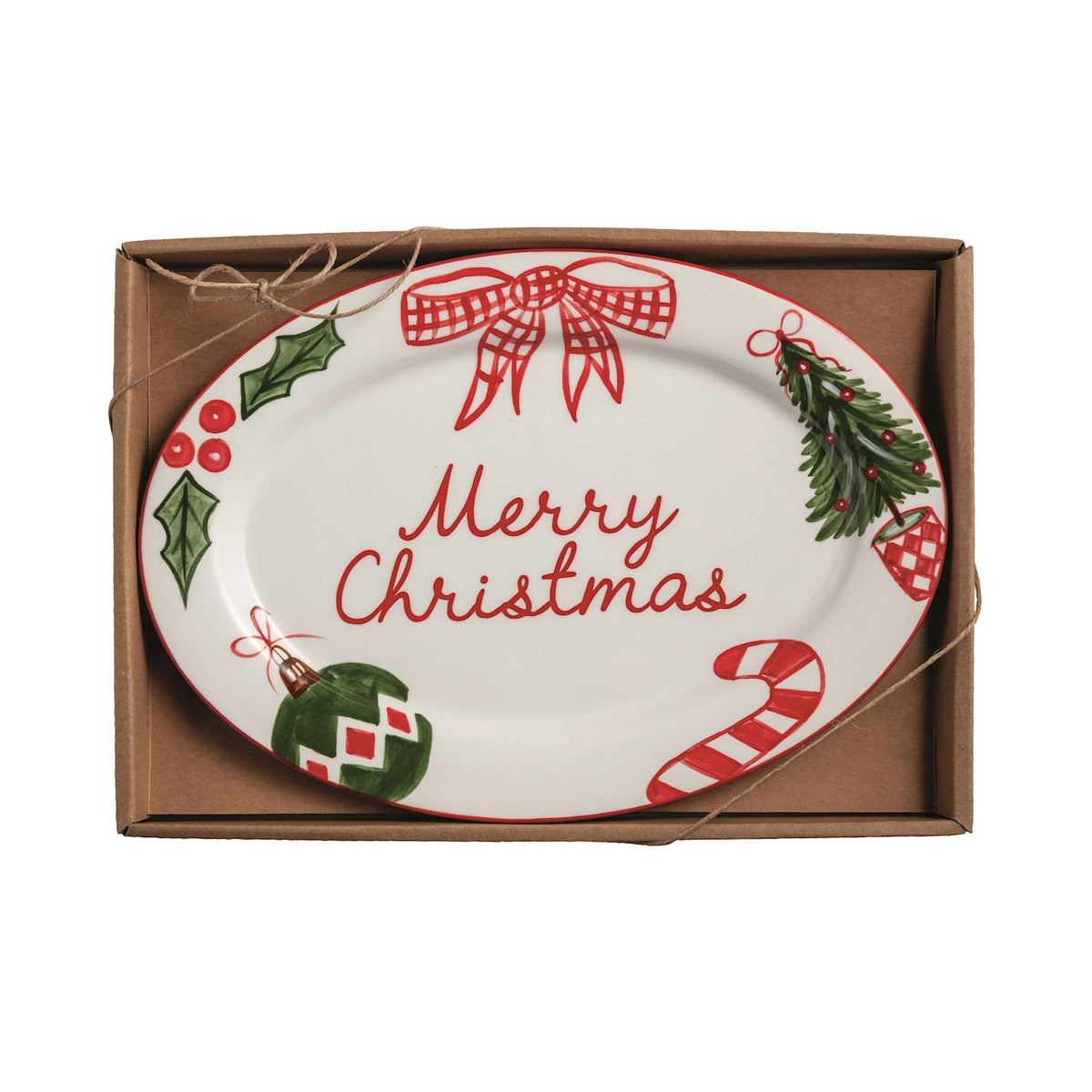 Merry Christmas Sentiment Plate