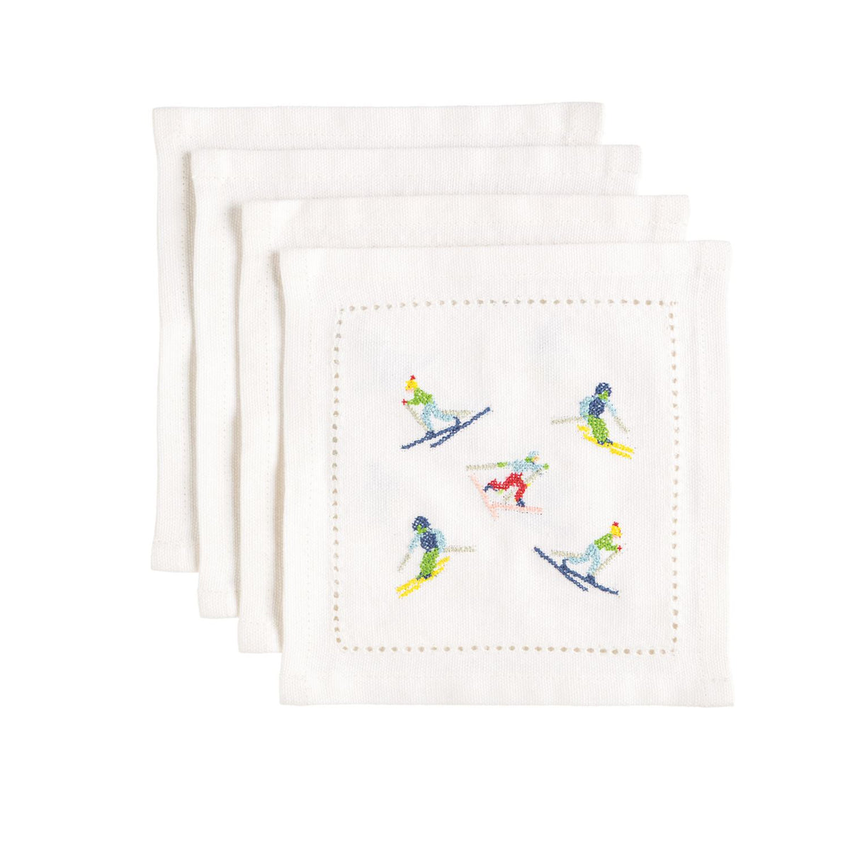 Skiers Cocktail Napkin Set
