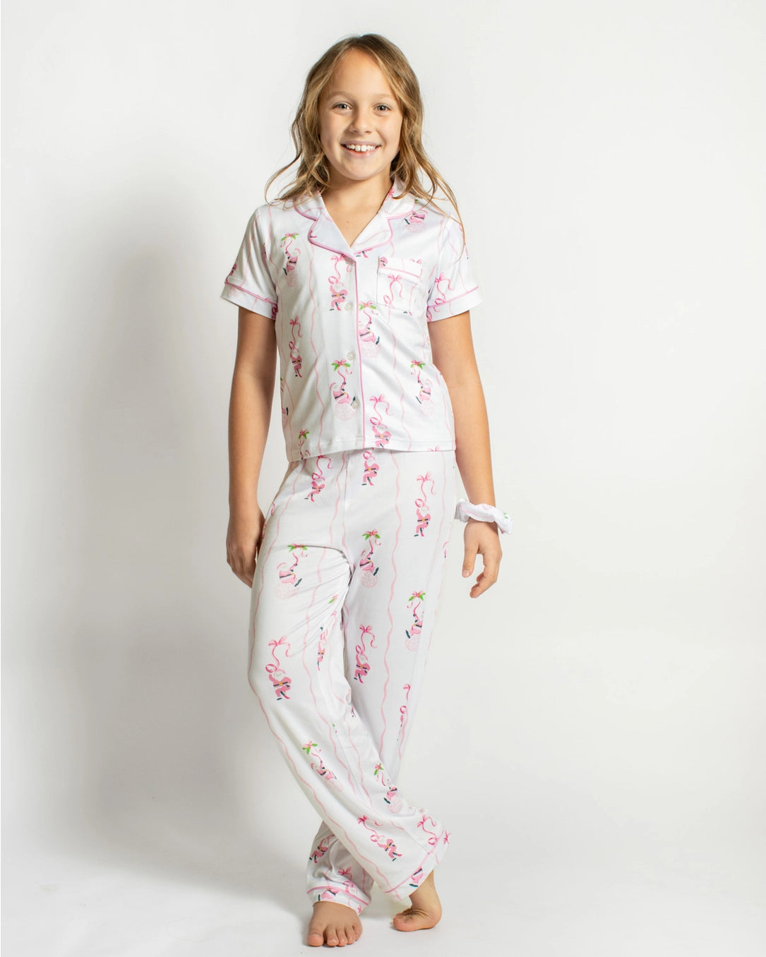 Girl's Wrapped in in Ribbons Pajama Set