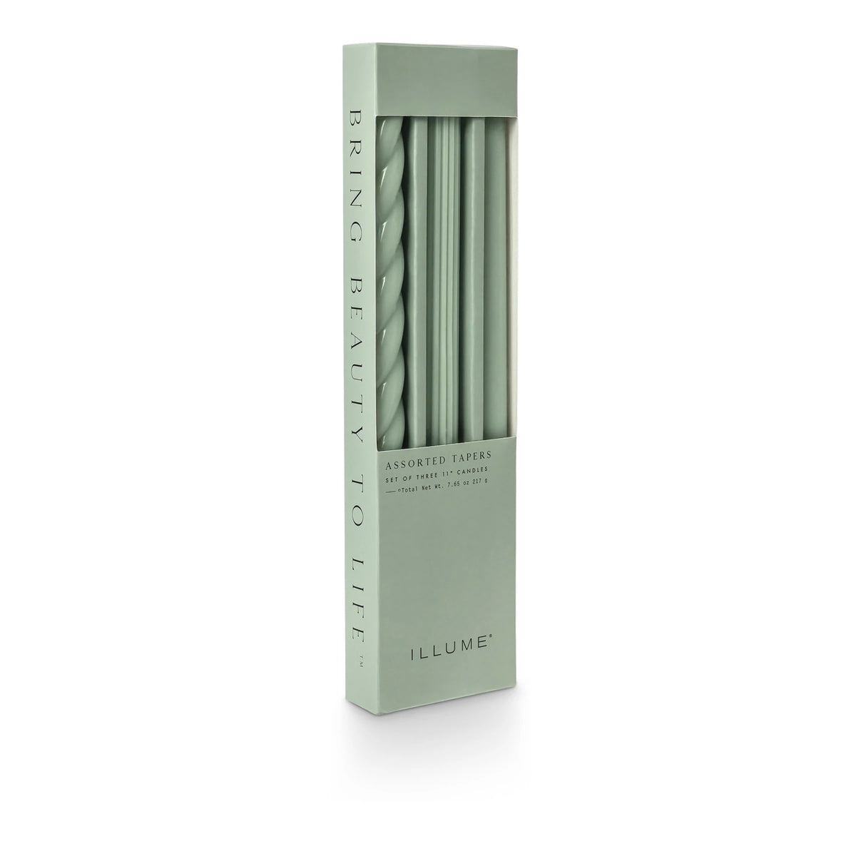Sage Assorted Candle Tapers 3-Pack