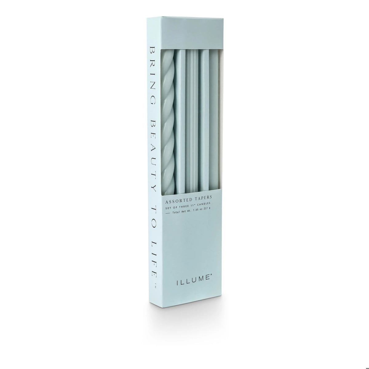 Sea Salt Assorted Candle Tapers 3-Pack