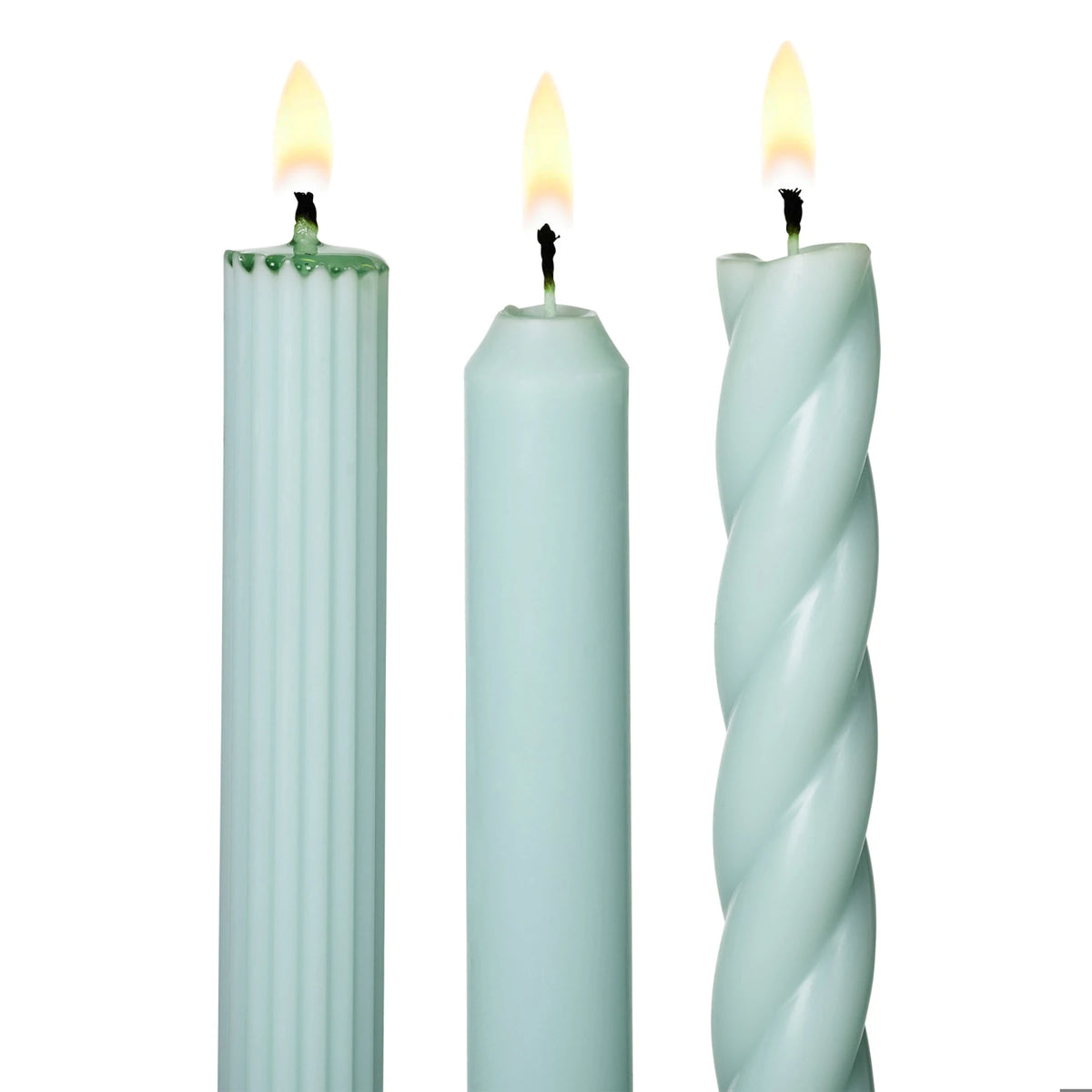 Sea Salt Assorted Candle Tapers 3-Pack