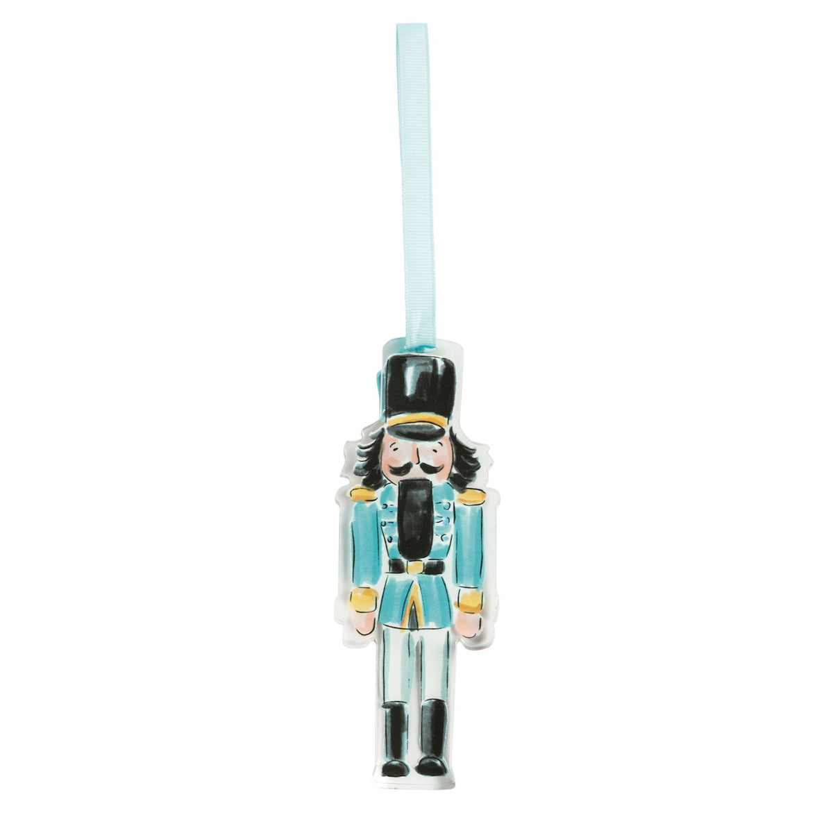 Blue Acrylic Nutcracker Ornament
