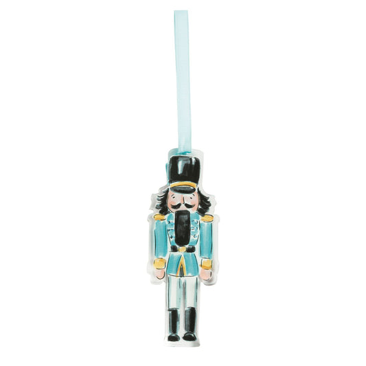 Blue Acrylic Nutcracker Ornament