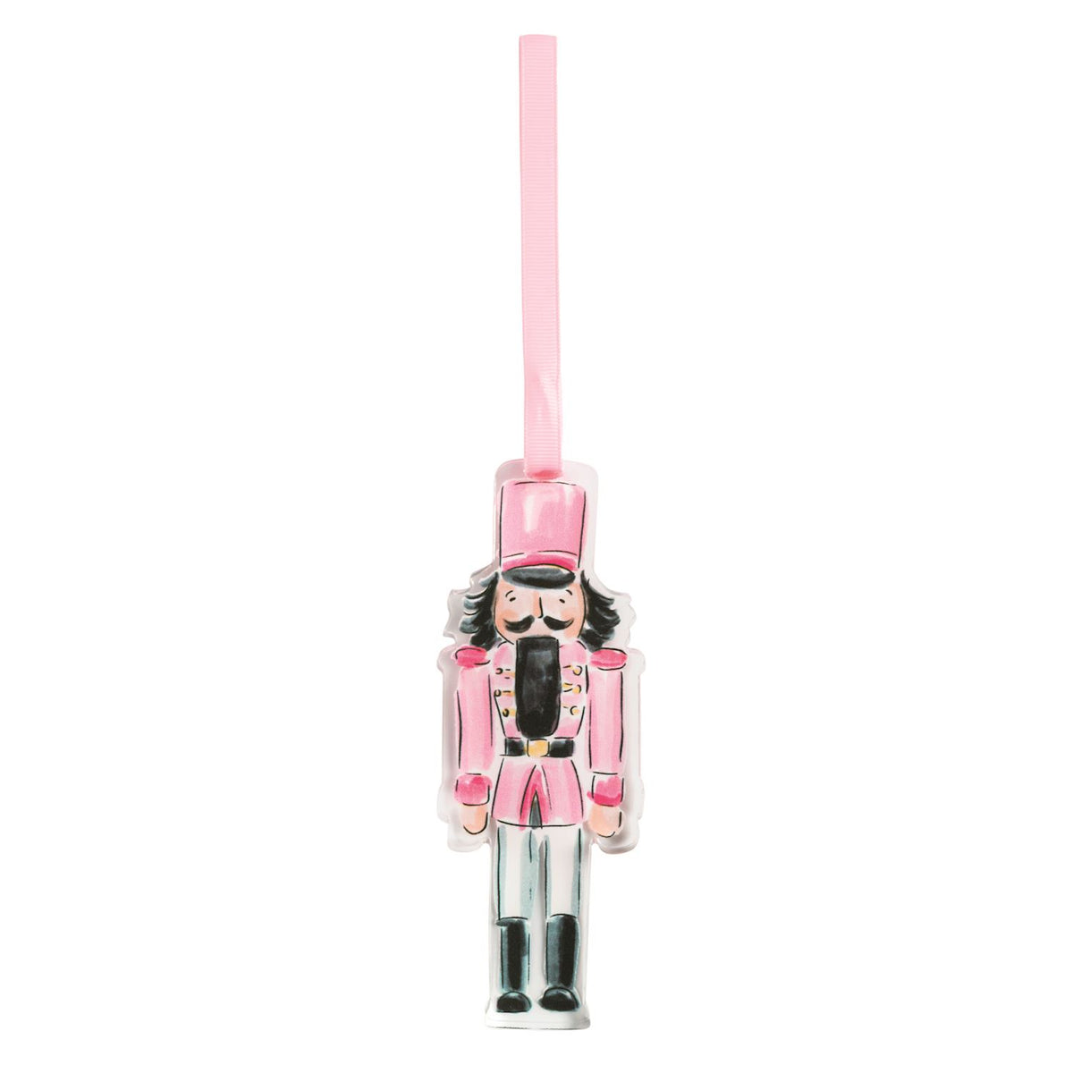 Pink Acrylic Nutcracker Ornament