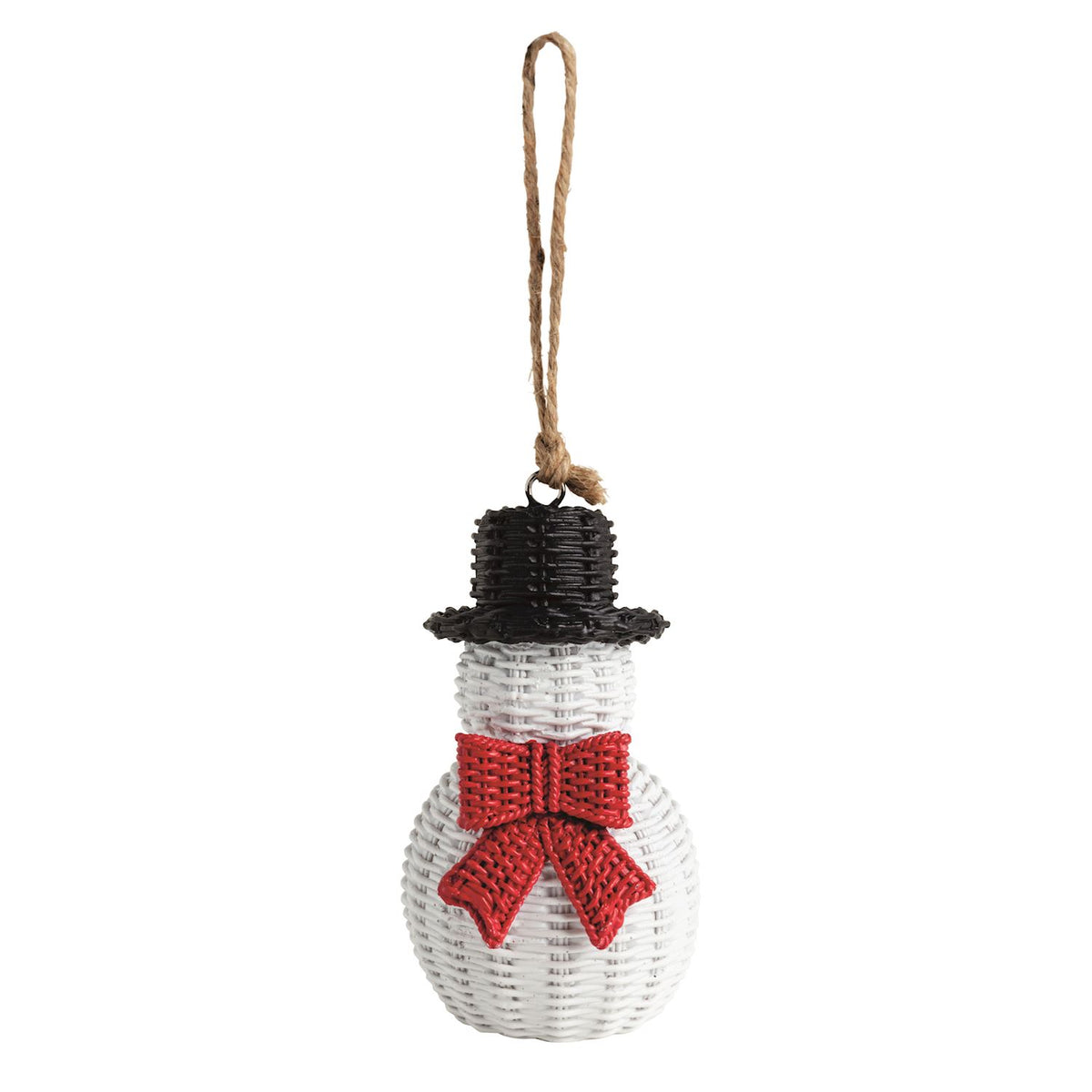 Snowman Resin Wicker Ornament