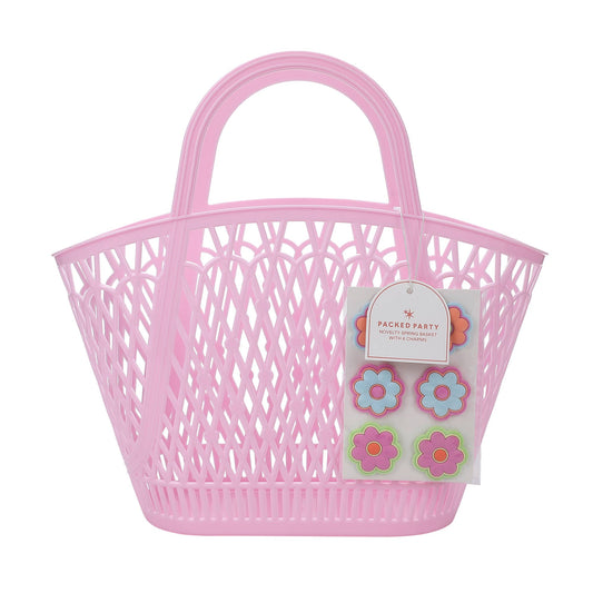 Petal Party Silicone Basket & Floral Charms Set