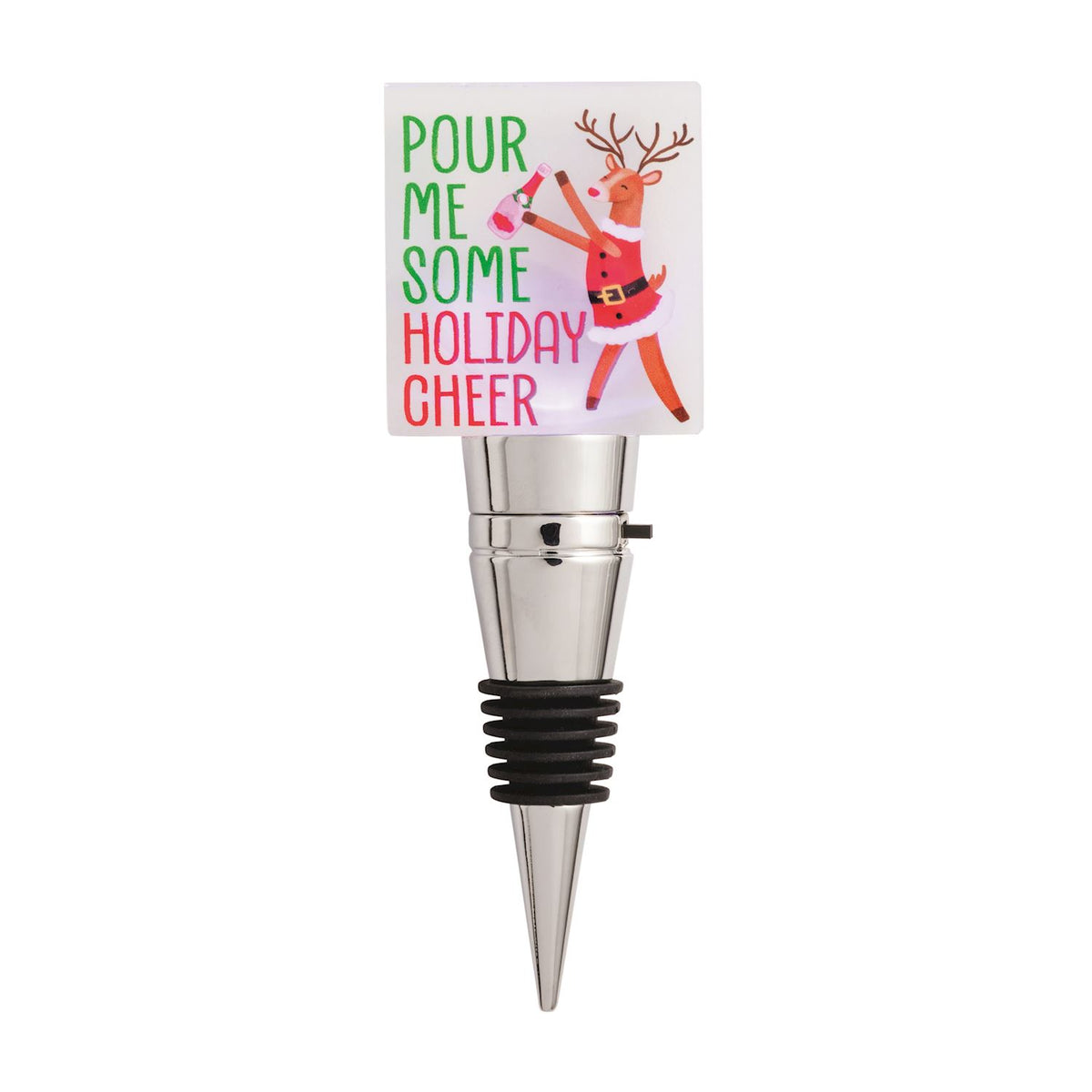 Pour Me Some Holiday Plaque Bottle Stopper