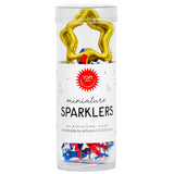 Mini 4" Gold Star Sparkler Wands - 4th of July - Tube of 4