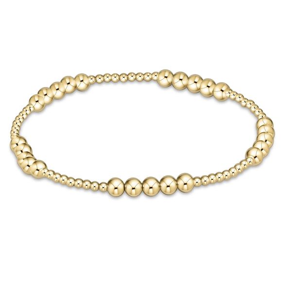 Classic Beaded blissful 2mm gold bead bracelet 4mm