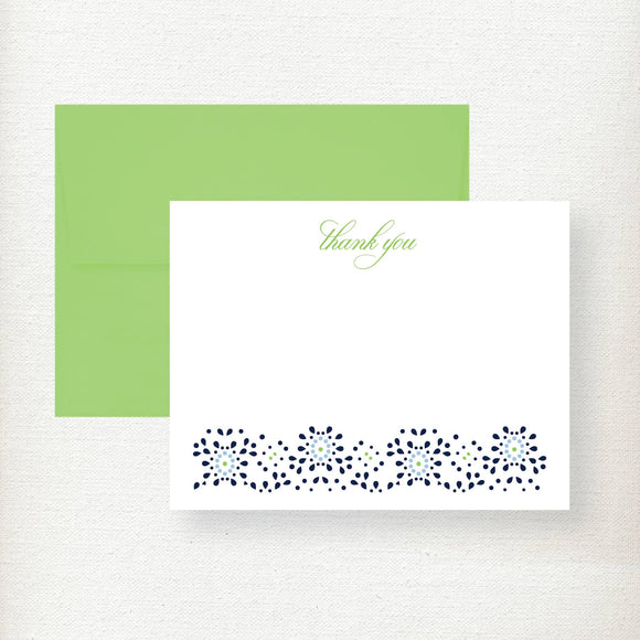 Bottom Flower Thank You Note Card